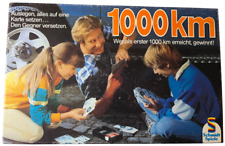 1000km Schmidt Spiele 01160 Kartenspiel Kinder Nostalgie Rallye Glück Taktik rar