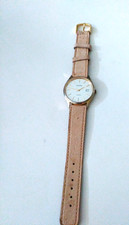 Flache Damenuhr Adora, Mod. 479-03-28, Datum, Sekundenzeiger, 3ATM, Echtleder