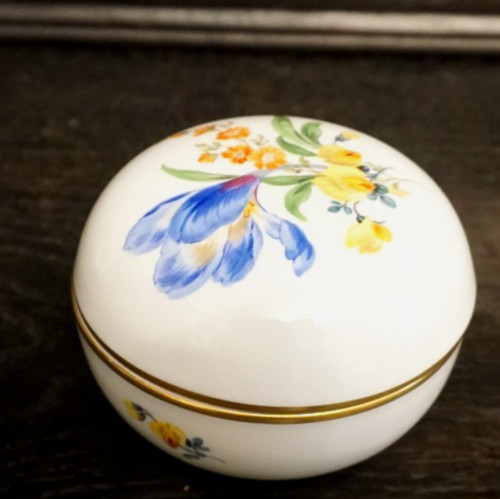 Meissen porzellan deckeldose - meissen,