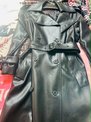 Damen leder mantel pu - damen,