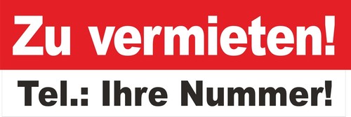 Vermieten pvc banner mit - vermieten!,
