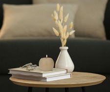 Zirben Teelicht Kugel mit Glas