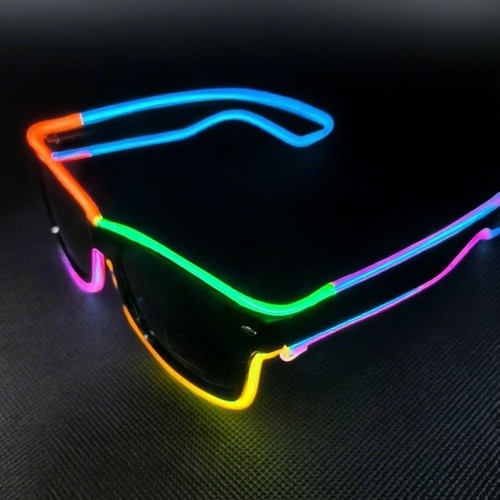 Neon led draht licht brille - el,
