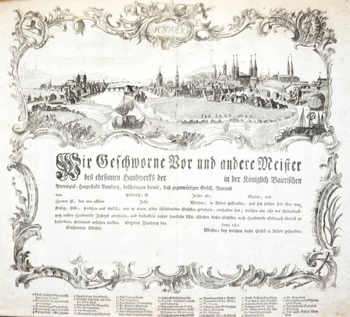 C1800 handwerkskundschaft - c1800,