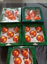 Weihnachtsbaum Kugeln Glas Kupfer Farben