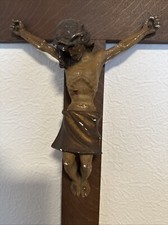 Großes Antikes Kreuz Kruzifix