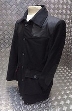 Vintage Britischer Stil Arbeitnehmer Rot Tartan Gefüttert Schwarz DONKEY Jacke -