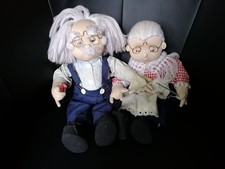 Puppen Oma & Opa Stoffpuppen Sammelpuppen ca 35cm hoch. nicht zum spielen