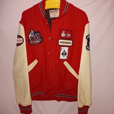 Harley-Davidson Baseball Biker Jacke Made in USA Gr L Rock'a Billy Vintage!!!