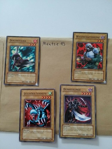 4x spielkarten - yu-gi-oh,