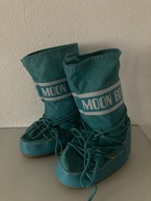 Vintage 70s Original Technica Moonboots- Türkis , EU 35-36 Sammler Museum