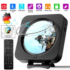 CD Player mit Bluetooth HiFi Lautsprecher Fernbedienung FM-Radio AUX/USB Tragbar