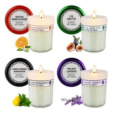 4er Set Natürliche Duftkerzen