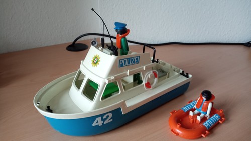 Playmobil polizeiboot mit - polizeiboot,