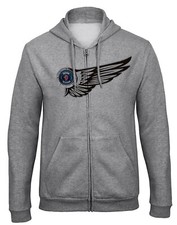 SCANIA SAAB LKW Kapuzenpullover Hooded Sweatjacke mit Reißverschluss-9453_Grau