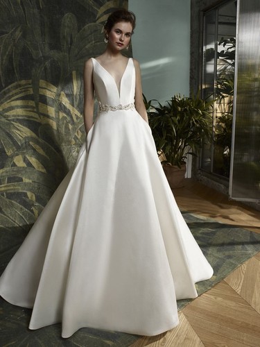 Brautkleid enzoani blau - brautkleid,