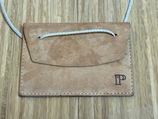 Leder Halsbeutel Geldbörse