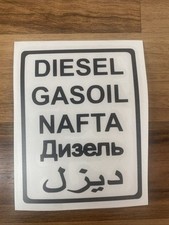 Aufkleber Diesel schwarz 7,5cmx10cm | Gasoline ITuning | Offroad | Dakar