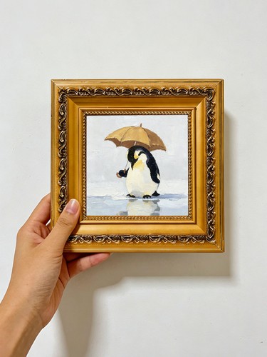 Pinguin mit schirmständer auf - mit,