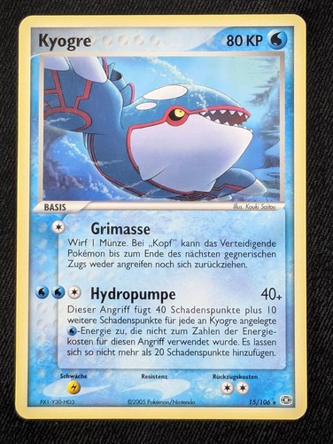 Pokémon kyogre 106 ex - pokémon,