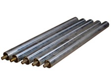 5x Tragrolle Stahlrolle Ø 40 mm Förderrolle RL 556 mm verzinkt Rollenbahn