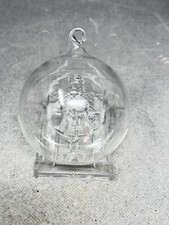 Christbaumschmuck Weihnachtsschmuck  Lauscha  Engel Klarglas  Kugel  Glas 10cm