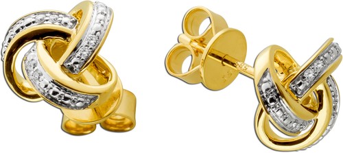 Infinity diamant ohrringe - diamant, gold