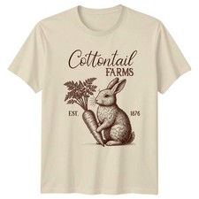 Cottontail Farms Hase Ostern T-Shirt - Vintage Bunny Carrot Tee