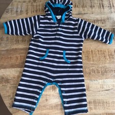 Alana Overall Gr. 62/68 62 68 Blau Grau Türkis Baby Strampler Anzug Warm Sweat
