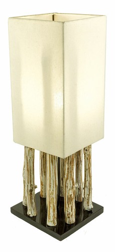 Lampe tischlampe aus holz - lampe,