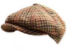 BAKERBOY Schiebermütze GLENCHECK Schurwolle braun Wintermütze