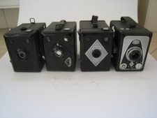 Boxkamera v. Bilora, Bilora Stop-Box alte Kamera, Fotoapparat, Konvolut 4 Stück