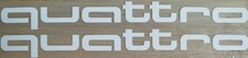 Audi QUATTRO 2er Set hochwertige Aufkleber/Sticker/Decal Vinyl*NEU*weiss 36x4cm