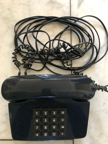 Tastentelefon dunkelblau - tastentelefon,,