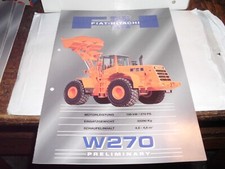FIAT HITACHI  W 270  RADLADER  6 SEITEN  03/98 ALT & RAR