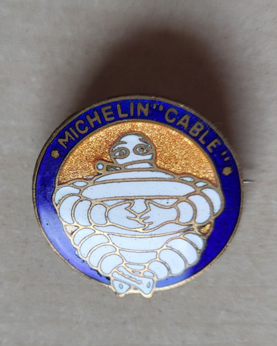 Vintage emaille michelin mann - emaille,