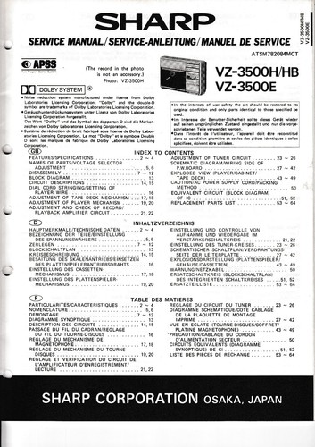 Service manual anleitung - service, für