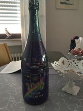 Milenium 25 Jahre Sektflasche 1,5 Liter Feist Belmont mit Zeitzonen Hauptstädte 