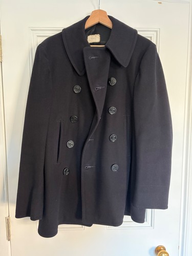 Ww2 navy pea coat 38 - navy,