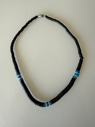 Black turquoise bead - &,