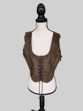 Damen-Trachtenweste, Lederweste Gr. 36, dunkelbraun Chiemseer Dirndl & Trachten