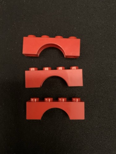 Lego bogenstein 1x4x1 - 1x4x1, rot