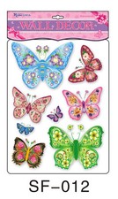 8 Set 3 D Schmetterlinge SF012 Wandtattoo Wanddeko Wandtatoo Wandaufkleber 