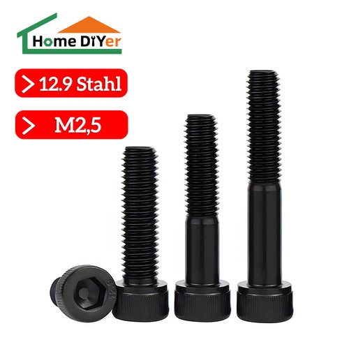 Din 912 9 stahl - m2,5,
