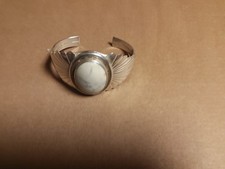 Armreif Silver mit  weißen