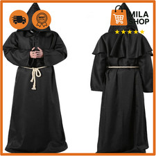 Mönch Robe Schwarz XL