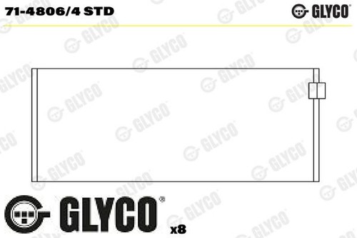 Glyco 4806 4std pleuellager - 71-4806/4std,