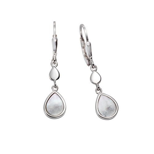 Ohrringe 925 silber perlmutt - ohrringe,
