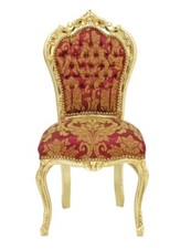 Barockstuhl Stuhl Braun Rot