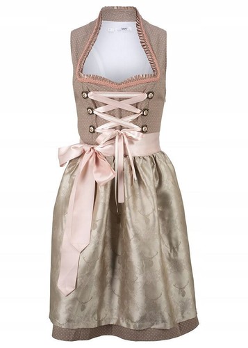 Dirndl mit jacquard schürze - dirndl,